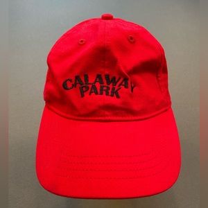 Caraway Park‎ Red Baseball Cap Hat, Lid, Unisex Men Women
